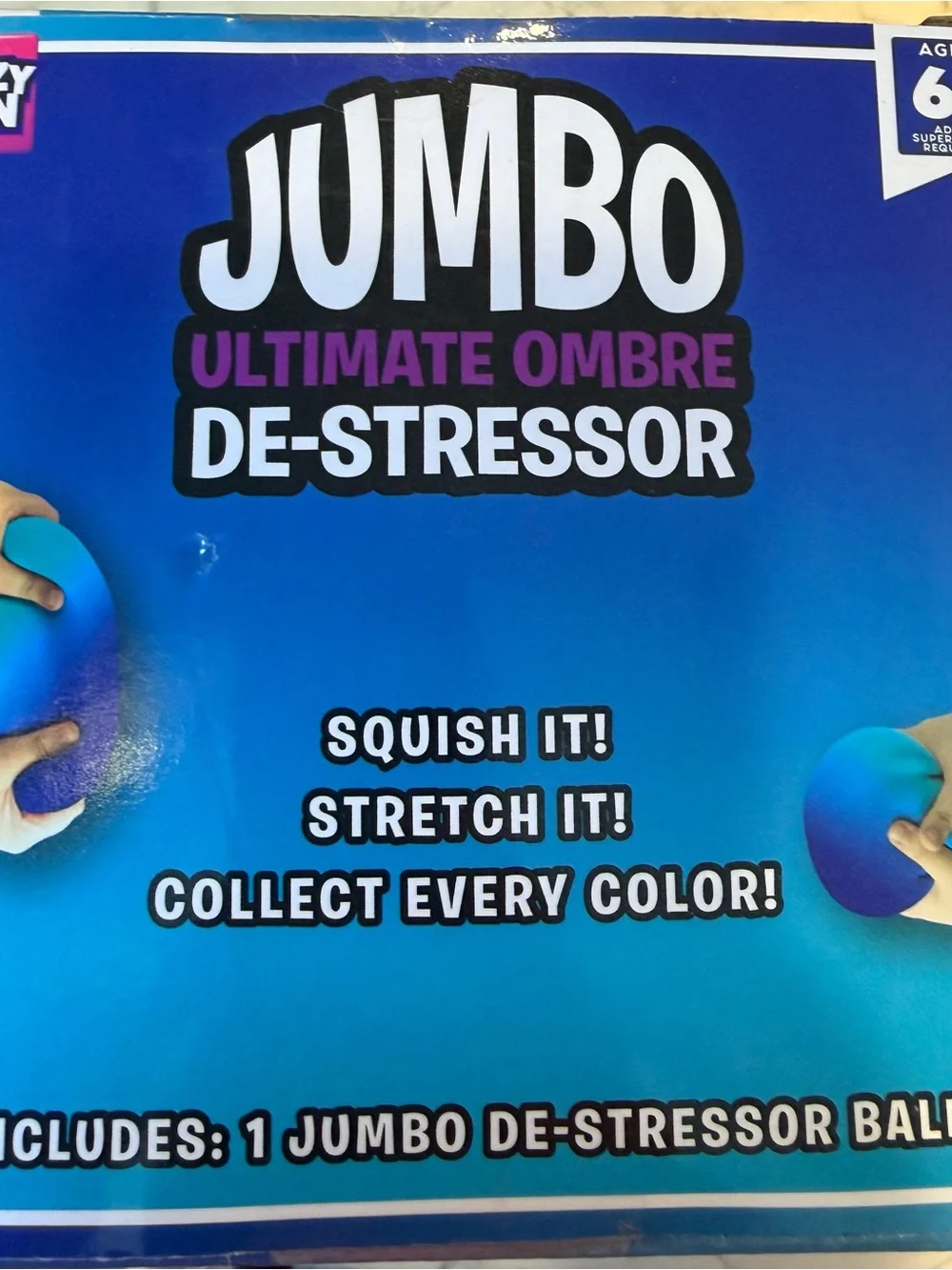 Ultimate Ombre De-Stressor Stress Ball - Blue